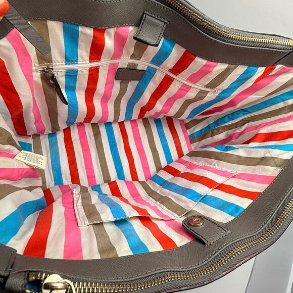 Kate Spade New York Newbury Lane Briar Saffiano Leather Tote in Warm Taupe - Picture 9 of 12